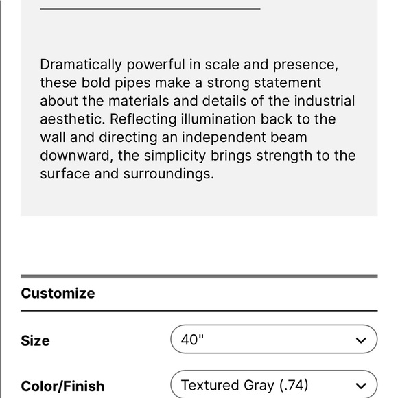 5 40” Outdoor Flue Led lights by Sonneman - Picture 2 of 7